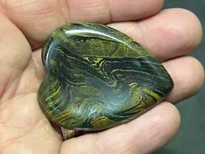 WUNDERSCHÖNER HERZFÖRMIGER SORGENSTEIN AUS TIGER EISEN!!! - Bild 1 von 16