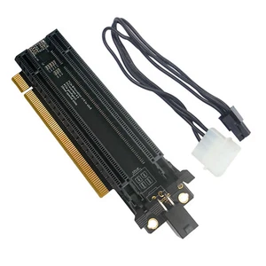 Carte d'extension PCI-Express 4.0 x16 Gen4 Gen3 support double carte X16 à X8X8 - Photo 1/18