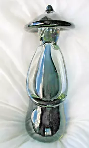 Seltenes altes Vintage Mid Century Murano Summerso blaues Glas chinesischer Mann stehend - Bild 1 von 6