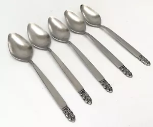5 International Silber NORSE Teelöffel Deluxe Edelstahl 6 1/4 Zoll - Bild 1 von 3