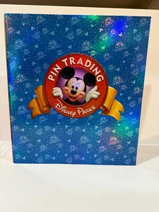Disney Parks Pin Trading Book - 3 Ring Binder - Blue, no pages - Picture 1 of 3