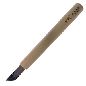 Michihamono Woodworking 15.0mm Short Bent Skew Corner Chisel Wood Carving Tool - Picture 1 of 5