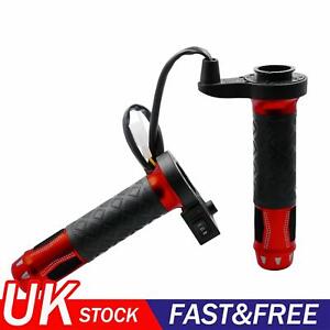 12V Heated Grips Handlebar Warm Heater 22Mm Universal Alu Red For Motorcycle A9