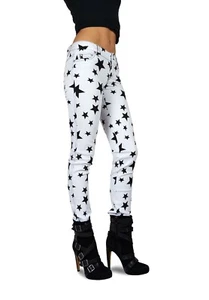 TRIPP EMO GOTH CYBER PUNK ROCKER STARS JEAN PANTS SKINNY CELEBRITY FANCY IS6235P - Picture 1 of 4