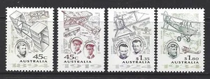 AUSTRALIA 1994 AVIATION PIONEERS CONJUNTO DE 4 SIN MONTAR COMO NUEVO, MONTADO - Imagen 1 de 1