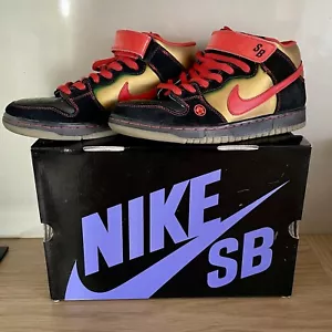 Nike SB Dunk Mid Pro Money Cat Men’s Size US 8 UK 7 Pre Owned Like New Inc Box - Foto 1 di 21