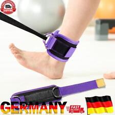 Fitness Ankle Straps D-Ring Foot Stand Cuffs Sports Feet Guard (Purple)