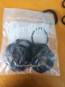 Heliums Small Hair Ties - Black - 1 Inch Hair Bands, 2mm 48 Count Great Product! - Picture 1 of 6