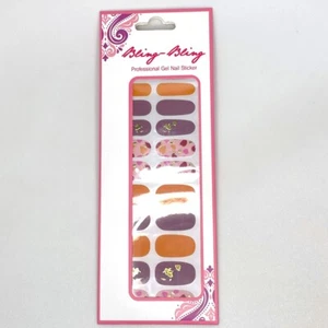 Nail Polish Wraps Full Strip Sticker Gold Point Pebbles Decal Stylish Trendy DIY - Picture 1 of 5