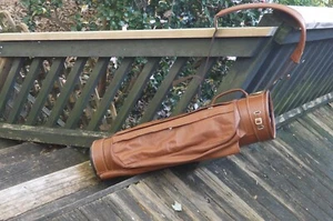 Bonita bolsa de cuero Jassis Golf Co EE. UU. aspecto vintage - Imagen 1 de 21
