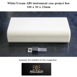White/Cream ABS 100x50x25mm Electronics Enclosure Box Project Case Instrument - Picture 1 of 6