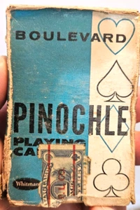 Boulevard PINONCHLE Playing Cards by Whitman in pack had past games - Picture 1 of 4