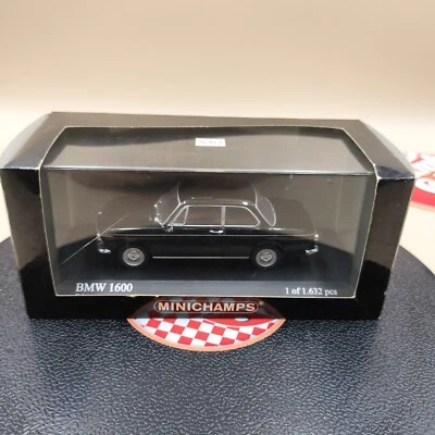 MINICHAMPS 1/43 BMW 1600/2 1966 BLACK Diecast 430022108 - Image 1 of 4