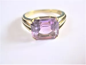 Anillo De Oro 585 Con Amatista, 4,2 g - Imagen 1 de 3