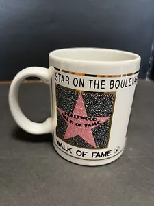WALK OF FAME STARS ON THE BOULEVARD HOLLYWOOD CALIFORNIA MUG CUP VTG 1992 - Picture 1 of 5