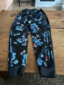 Adidas navy blue with flowers pants kids girls - Picture 1 of 3