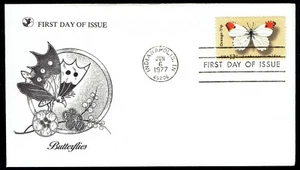 US 1715 Orange Tip Butterfly 13c FDC Jun 6, 1977 Readers Digest Cachet F1715-1 - Picture 1 of 2