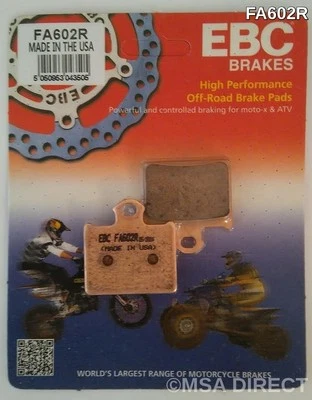 Pastillas de freno de disco trasero sinterizadas EBC se adaptan a KTM Freeride 250 (2014 a 2019) Foto 1 de 2