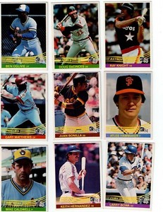 1984 DONRUSS BASEBALL COMPLETE YOUR SET U PICK 1-250