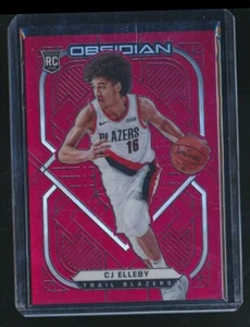 2020-21 OBSIDIAN RED ROOKIE #195 BLAZER CJ ELLEBY - Foto 1 di 1