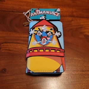 LOUNGEFLY ANIMANIACS: WB Tower Zip Around Wallet Pinky & The Brain  - Picture 1 of 3