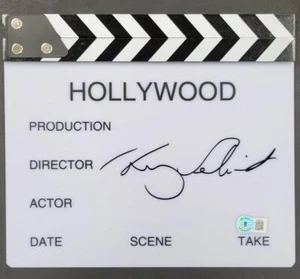 Henry Selick signiertes Klappbrett Clapper Korallen Autogramm ~ BAS Beckett (A) - Bild 1 von 3