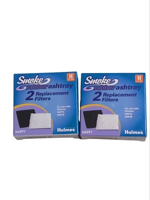 2x Cenicero Holmes HAPF7 Smoke Grabber Filtros H 2-2 Paquetes HAP76 o HAP75 Nuevo Foto 1 de 2