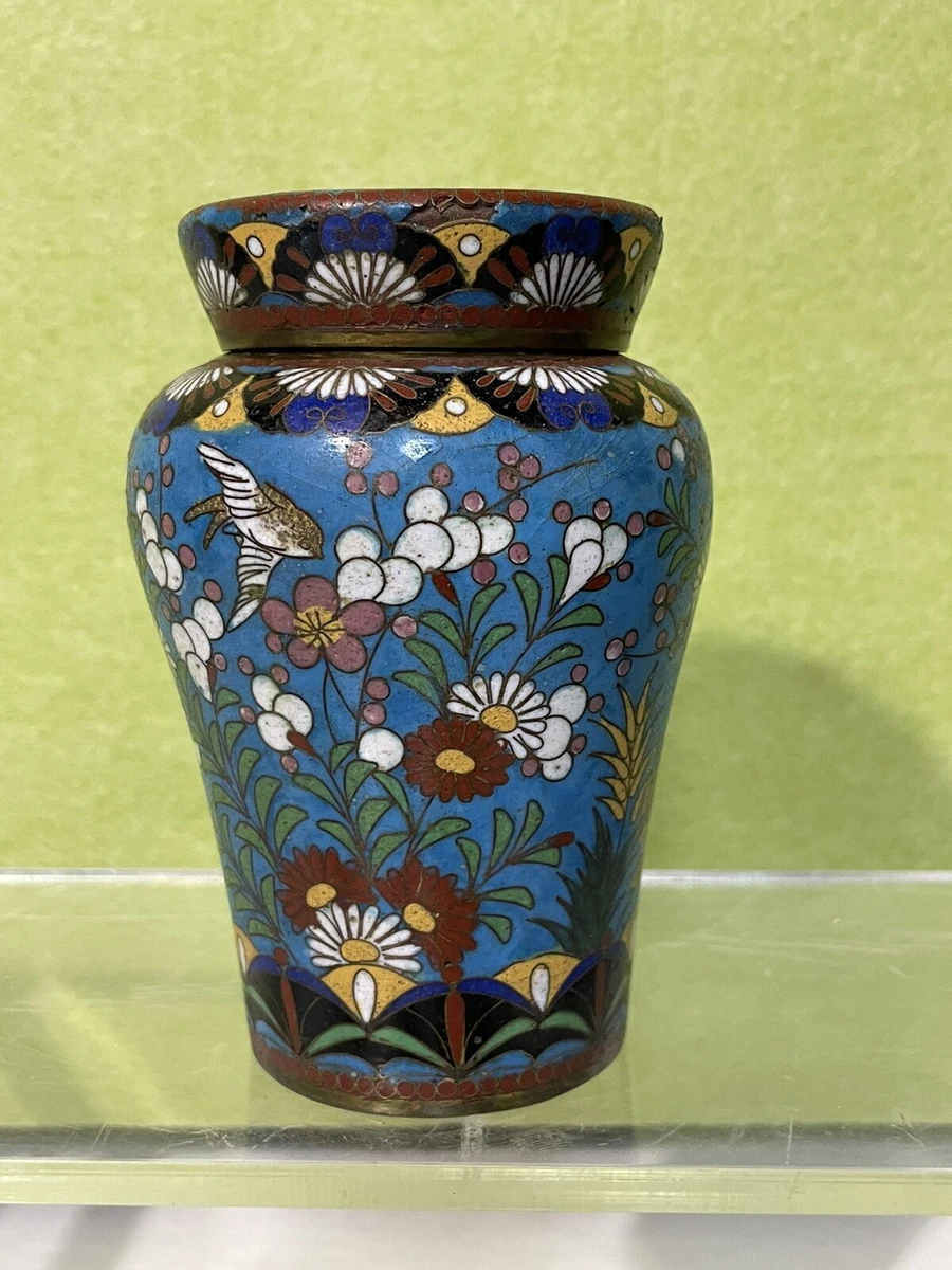 景泰蓝古董日本茶叶罐| eBay