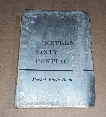 1960 Pontiac факты книга оригинальный дилер альбом Bonneville Catalina Ventura - Изображение 1 из 4