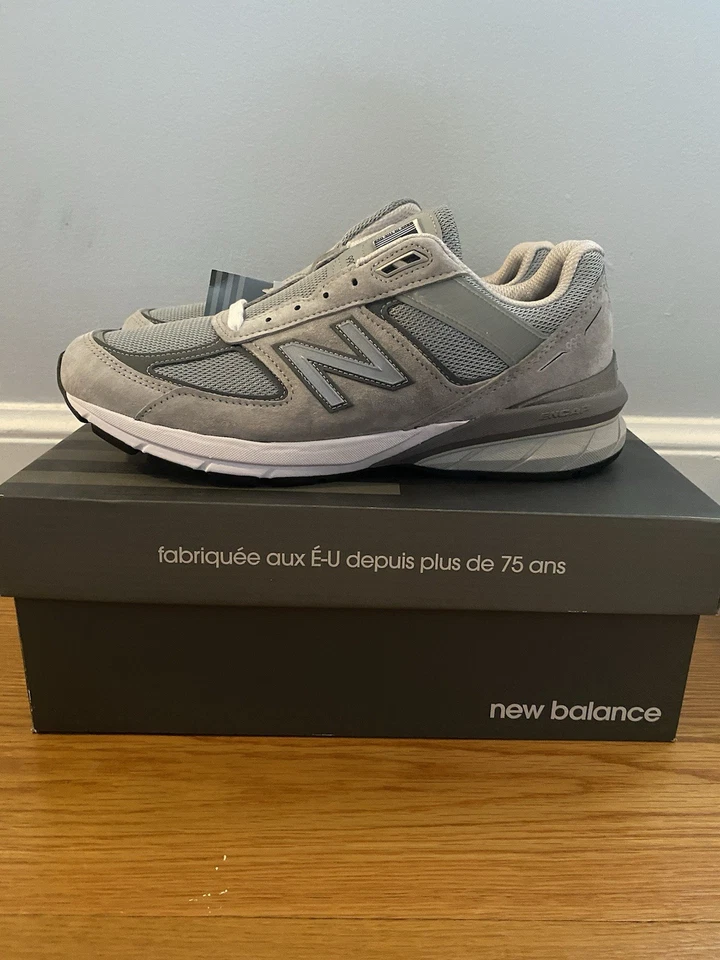 New Balance 990v5 Made in USA Low Castlerock Shoes Mens Size 10 M990GL5 NWT Gray - Image 1 of 4