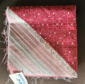 12 x Westfalenstoffe Stoffpaket Burgund  je 48x 48 cm Karo Streifen Konvolut pas - Bild 1 von 2