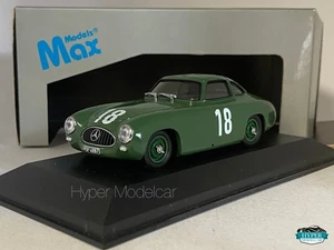 MAX MODELS BY MINICHAMPS 1/43 MERCEDES 300 SL #18 WINNER GP BERN 1952 GREEN Art. - Picture 1 of 6