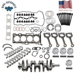 G4KJ Engine Rebuild Overhaul Kit Crankshaft Con Rods For 2.4L 11-20 Hyundai Kia - Picture 1 of 19