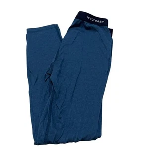 Icebreaker Kids Merino Base Layer Pants Blue Size 8 - Picture 1 of 4