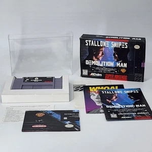 Demolition Man SNES Super Nintendo COMPLETE CIB W/ EXTRAS! - Picture 1 of 22