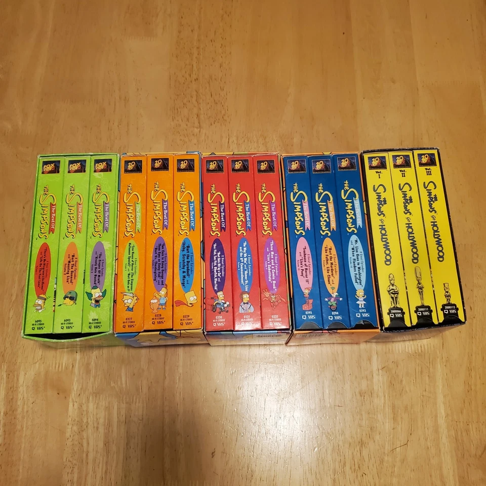 The Best Of The Simpsons VHS Box Sets Volumes 1-12 & The Simpsons Go Hollywood  - Image 1 of 4