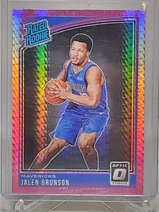2018-19 Panini Donruss Optic - Rated Rookie Jalen Brunson Pink Shock Prizm (RC) - Picture 1 of 2