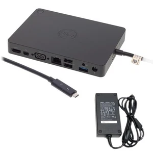 Dell WD15 Docking Station 0R40K7 05FDDV K17A K17A001 Type-C USB-C HDMI LAN RJ45 - Picture 1 of 5