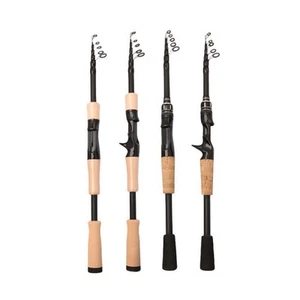 Canne �� p��che compacte pour truite et basse design carbone t��lescopique facil - Photo 1/14