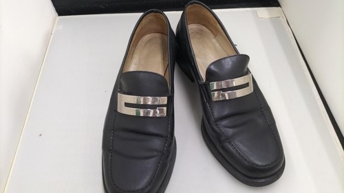 Gucci 1000450 mocassini scarpe eleganti uomo pelle nera