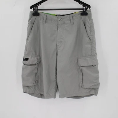 Oakley Pantalones Cortos Hombre 32 11" Bolsillos Carga Gris Suelto Ligero Exterior Patín Foto 1 de 4