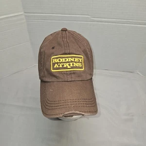 Rodney Atkins Baseballmütze braun absichtlich abgenutzt verstellbarer Riemen hinten siehe P - Bild 1 von 6