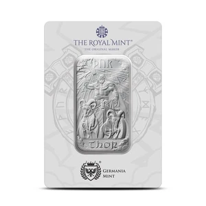 2025 The Royal Mint & Germania Mint partnered 1 oz Silver Bar Norse Gods Thor - Bild 1 von 5