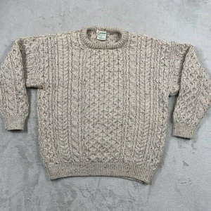 Jersey Gladyknit Para Hombres XL Lana Cable Tejido Pescador Aran Donegal Irlanda Pesado - Imagen 1 de 11
