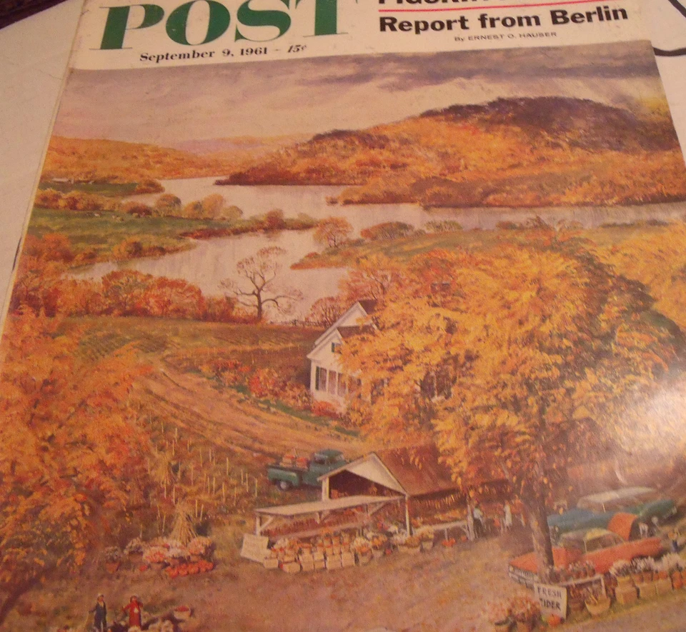 Saturday Evening Post John Clymer Football John MacDonald September 9 1961 - Image 1 of 1