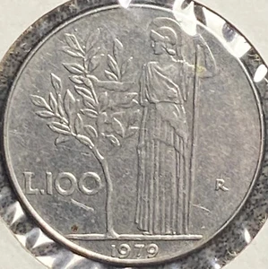 Italian Republic 1979 L100 Lira Coin - Picture 1 of 3