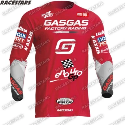Enduro Racing Long Sleeve Motocross Jersey Dirt Bike Cycling Shirts Off-Road MTB - Image 1 of 4