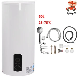 60L Elektro Warmwasserspeicher Boiler Elektrospeicher Warmwasser Heizung 2000W - Bild 1 von 16