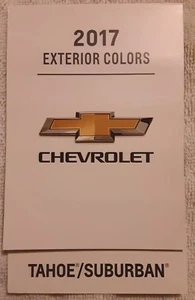 Chevrolet Tahoe/Suburban 2017 concesionario tabla de colores exterior nueva - Imagen 1 de 3