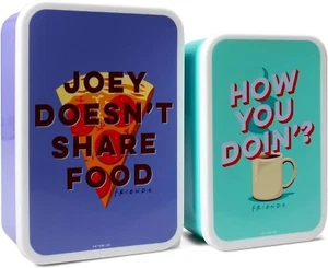 FRIENDS Lunch Box - Set of 2 - Small Lunch Box Containers - Snack Pots - Picture 1 of 4